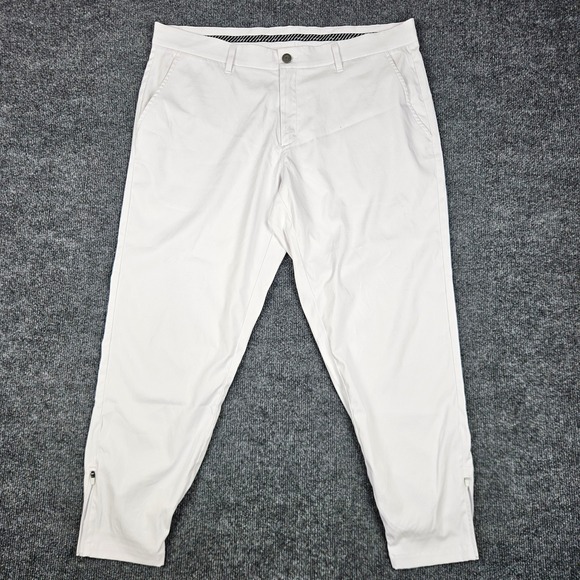 Primo Other - Primo Golf Joggers Pant Men 38 Short White Performance Tapered Ankle Zip Stretch